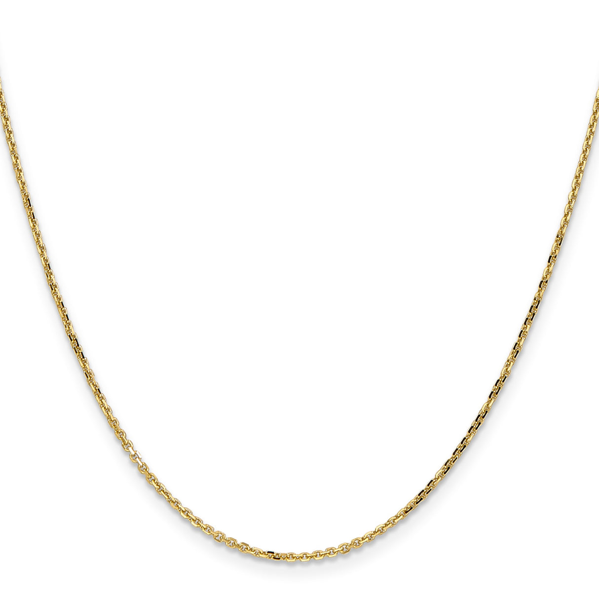 10K Yellow Gold 1.4 mm Cable Chain Necklace