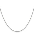 10K White Gold 1.2 mm Cable Chain Necklace