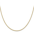10K Yellow Gold 1.4 mm Forzantine Chain Necklace