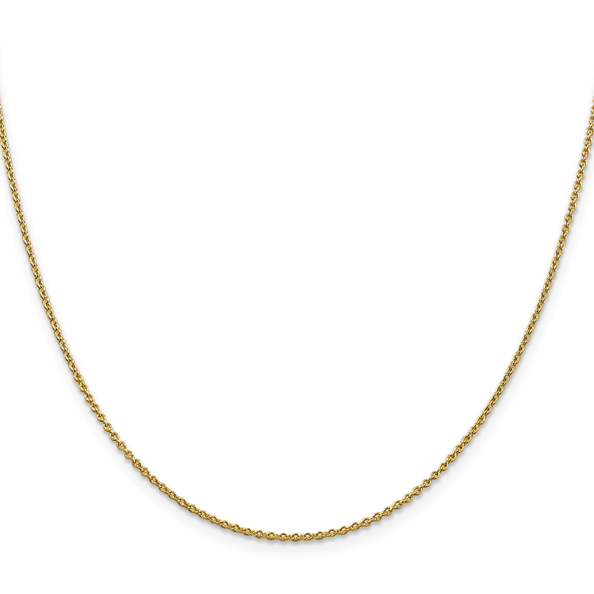 10K Yellow Gold 1.4 mm Forzantine Chain Necklace