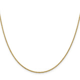 10K Yellow Gold 1.4 mm Forzantine Chain Necklace