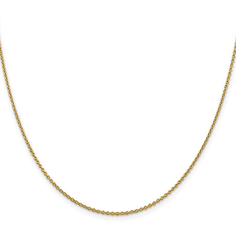 10K Yellow Gold 1.4 mm Forzantine Chain Necklace