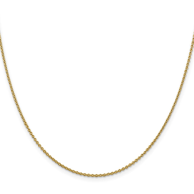 10K Yellow Gold 1.4 mm Forzantine Chain Necklace