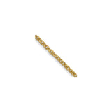 10K Yellow Gold 1.4 mm Forzantine Chain Necklace detail view