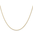 10K Yellow Gold 1.2 mm Cable Chain Necklace