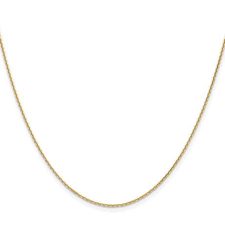 10K Yellow Gold 1.2 mm Cable Chain Necklace