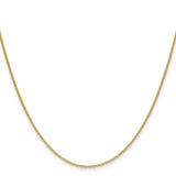 10K Yellow Gold 1.5 mm Cable Chain Necklace