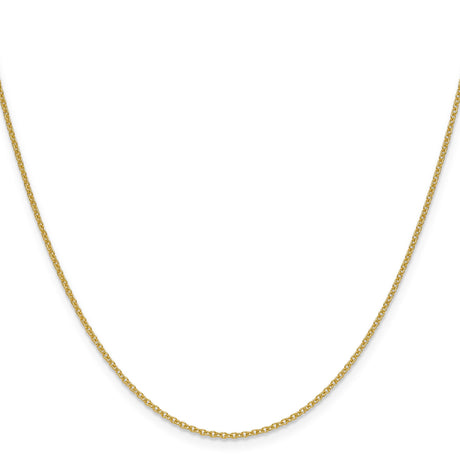 10K Yellow Gold 1.5 mm Cable Chain Necklace