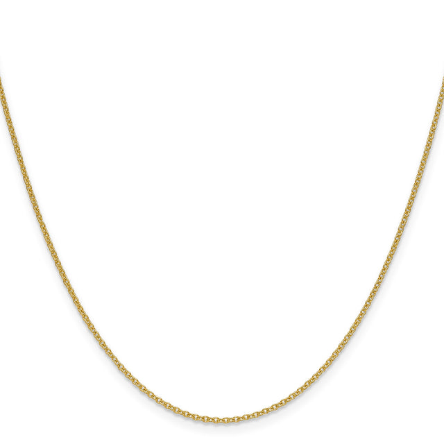 10K Yellow Gold 1.5 mm Cable Chain Necklace