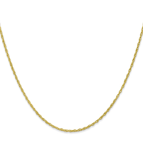 10K Yellow Gold 1.3 mm Rope Chain Necklace, Polished