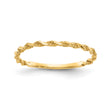 10k Yellow Gold Diamond Cut wedding band ring