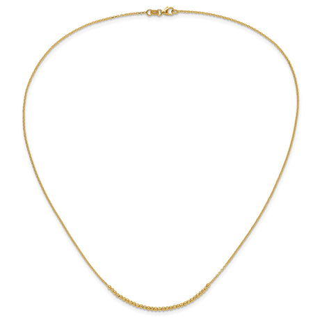 10K Yellow Gold 2 mm Polished Chain Necklace