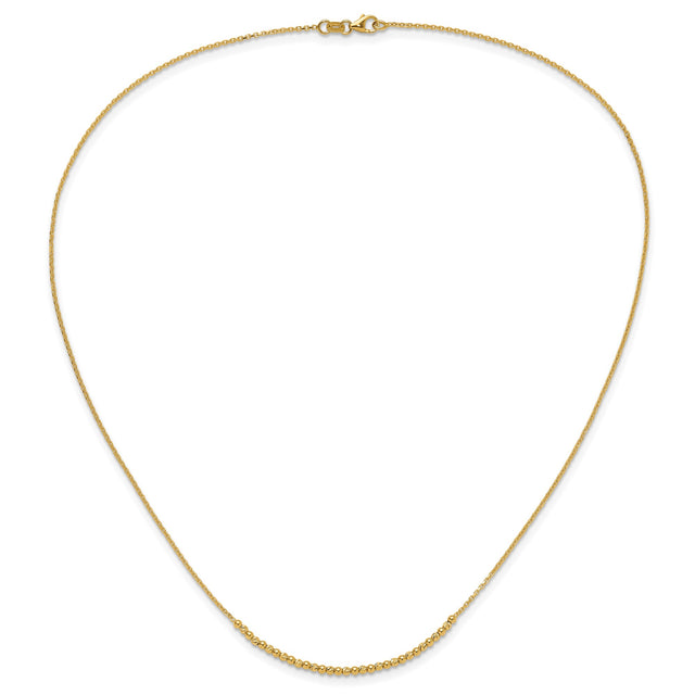 10K Yellow Gold 2 mm Polished Chain Necklace