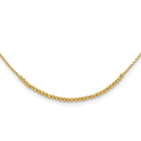 10K Yellow Gold 2 mm Polished Chain Necklace alternate angle