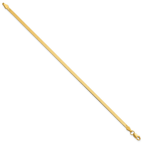 10K Yellow Gold 2.5 mm Herringbone Chain Bracelet, Polished