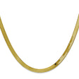 10K Yellow Gold 4 mm Herringbone Chain Necklace, Polished