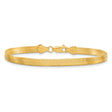 10K Yellow Gold 4 mm Herringbone Chain Anklet, Polished