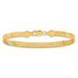 10K Yellow Gold 5 mm Herringbone Chain Bracelet, Polished