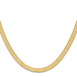 10K Yellow Gold 6.5 mm Herringbone Chain Necklace, Polished