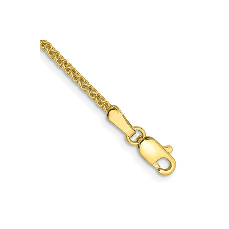 10K Yellow Gold 1.7 mm Polished Chain Bracelet, Solid