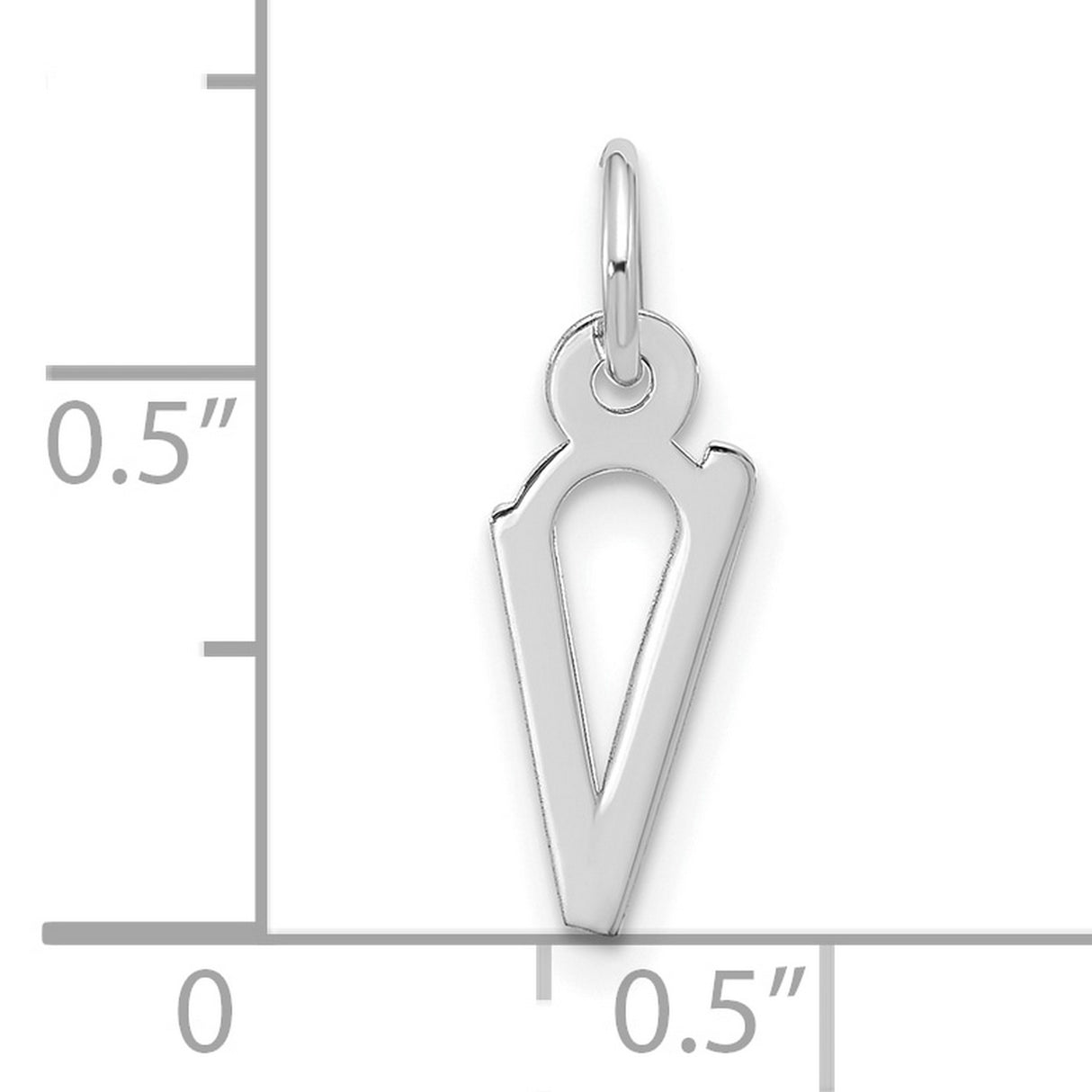 10k White Gold Ankh Pendant, Minimalist Egyptian Symbol of Life, Spiritual Charm for Women or Unisex Wear