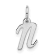 10k White Gold Virgo Zodiac Pendant, Dainty Astrology Charm for Women or Unisex Wear