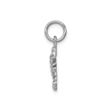 10k White Gold Scorpion Pendant, Detailed Scorpio Zodiac Talisman for Men or Unisex