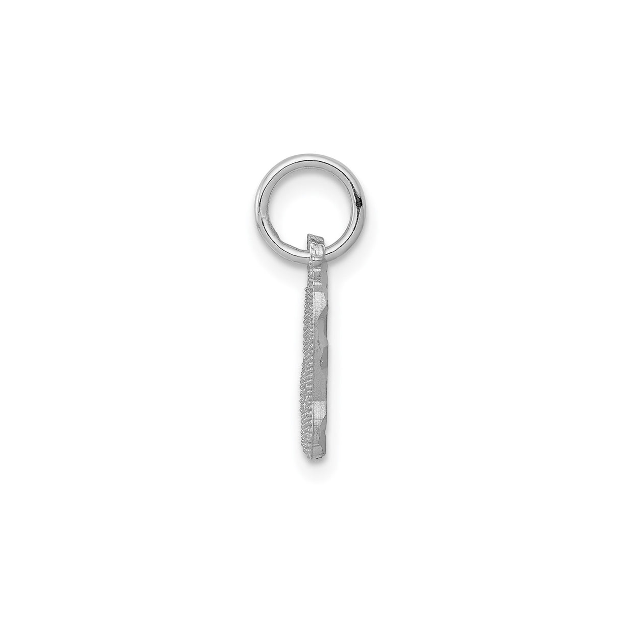 10k White Gold Praying Hands Pendant, Religious Christian Jewelry for Men and Women