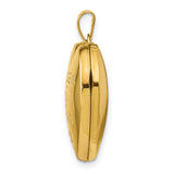 10k Two-Tone Gold Heart Locket Pendant with Diamond Accent, Always in My Heart Engraving