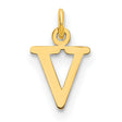 10k Yellow Gold Triangle Pendant with Water Element Symbol, Geometric Alchemy Design