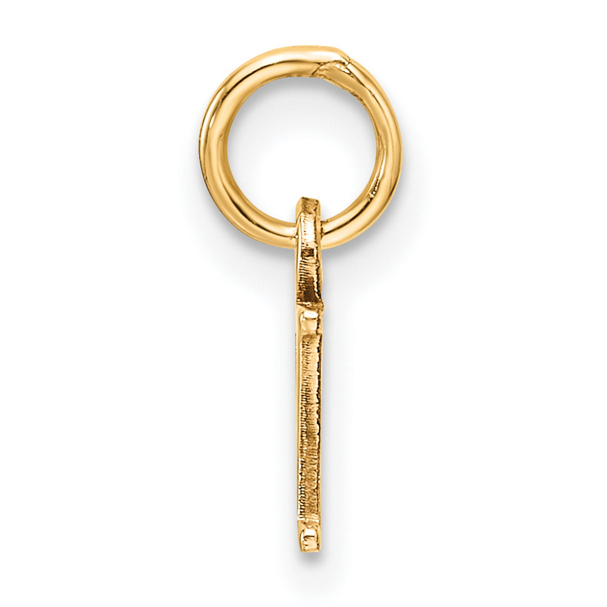 Cutout Letter Y Initial Charm Pendant in Real 10k Yellow Gold