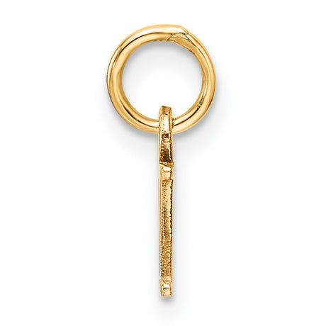 Cutout Letter Y Initial Charm Pendant in Real 10k Yellow Gold