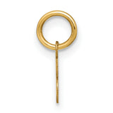 10k Yellow Gold Script E Initial Pendant Charm, Polished Finish, Lowercase Letter Design