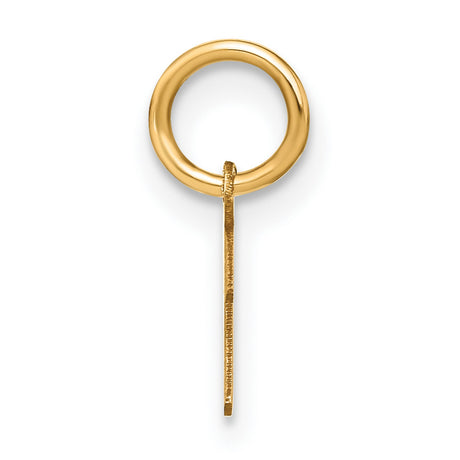 10k Yellow Gold Aleph Pendant, Hebrew Letter Charm with Spiritual Jewish Symbolism