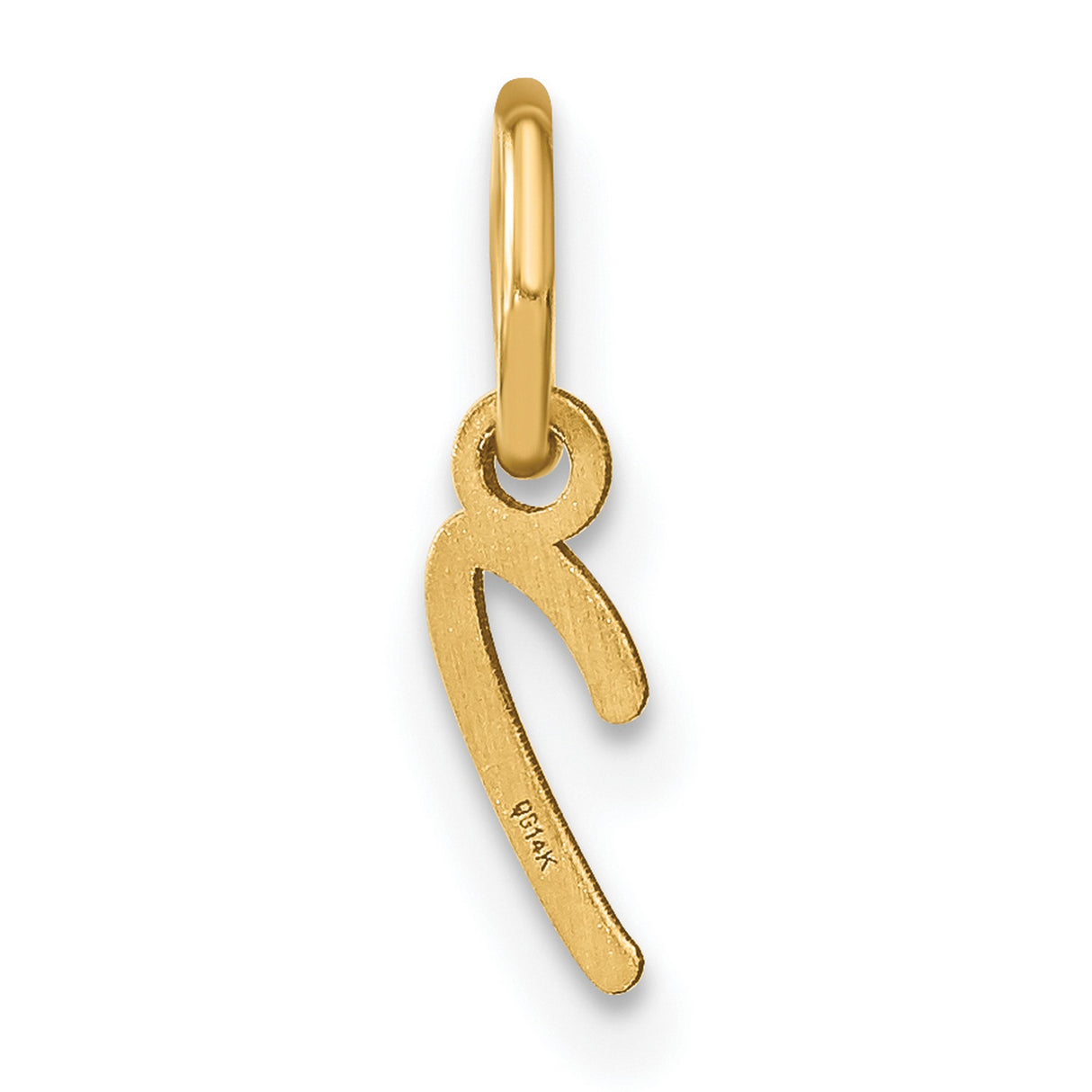 10k Yellow Gold Aleph Pendant, Hebrew Letter Charm with Spiritual Jewish Symbolism