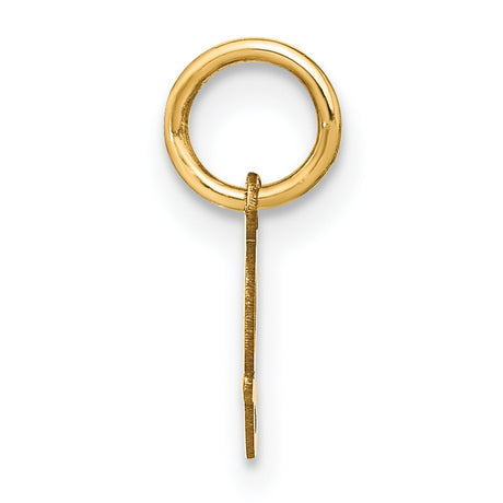 10k Yellow Gold Letter G Pendant Charm, Lowercase Script Initial, Minimalist Monogram Style