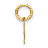 10k Yellow Gold Pendant, Lowercase Letter P Script Charm for Women