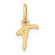 10k Yellow Gold Tau Cross Pendant, Saint Francis Christian Symbol for Women or Unisex