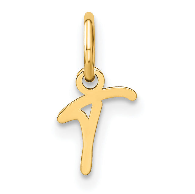 10k Yellow Gold Tau Cross Pendant, Saint Francis Christian Symbol for Women or Unisex