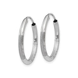 14k Yellow Gold Double Hoop Earring Jackets with Round Cubic Zirconia Studs for Women