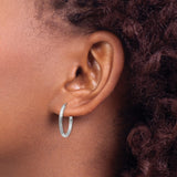 14k Yellow Gold Double Hoop Earring Jackets with Round Cubic Zirconia Studs for Women