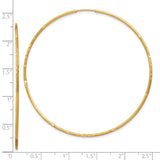 10k Yellow Gold Hoop Earrings, Lightweight Polished Finish, Minimalist Classic Design for Women