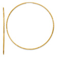 10k Yellow Gold Hoop Earrings, Lightweight Polished Finish, Minimalist Classic Design for Women