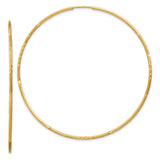 10k Yellow Gold Hoop Earrings, Lightweight Polished Finish, Minimalist Classic Design for Women