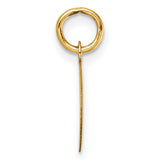 Oval CLASS OF 2024 Charm Pendant in Real 10k Yellow Gold