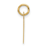 10k Yellow Gold Initial F Pendant, Polished Block Letter Charm, Unisex Minimalist Jewelry