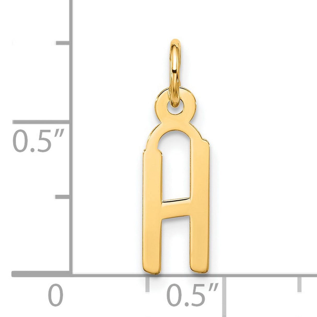 10k Yellow Gold Chai Pendant, Hebrew Symbol Charm for Spiritual Faith and Blessing