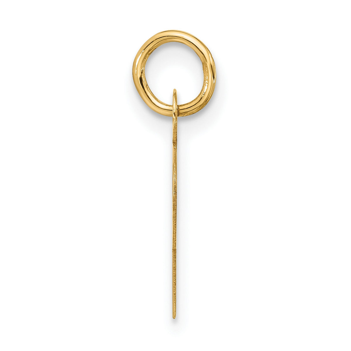 10k Yellow Gold Thurisaz Rune Pendant, Viking Norse Amulet for Strength and Protection