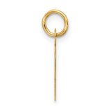 10k Yellow Gold Thurisaz Rune Pendant, Viking Norse Amulet for Strength and Protection