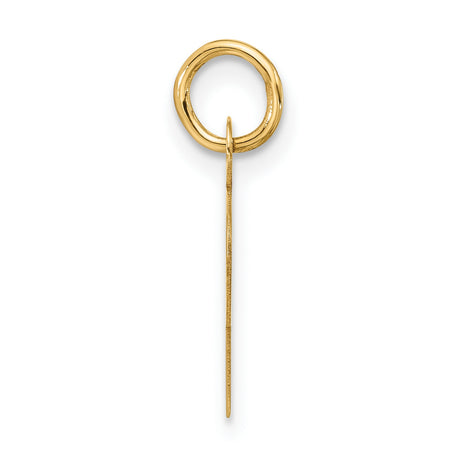 10k Yellow Gold Thurisaz Rune Pendant, Viking Norse Amulet for Strength and Protection